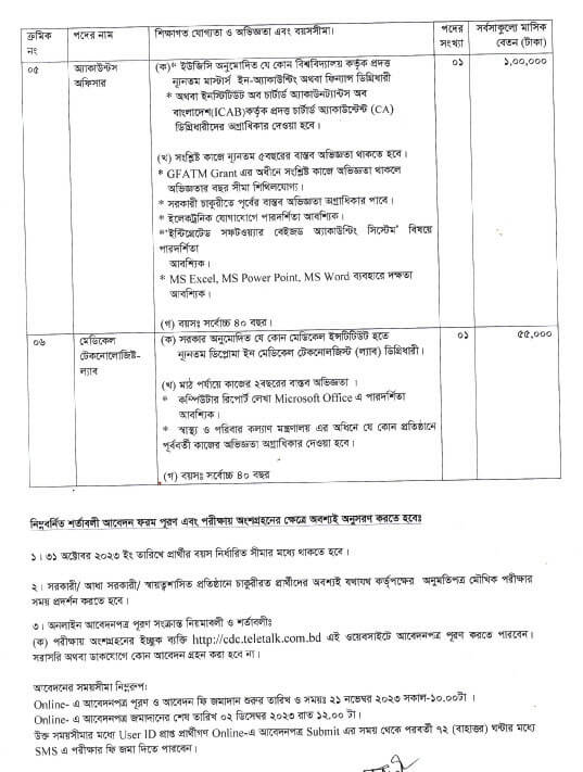 স্বাস্থ্য অধিদপ্তর নিয়োগ বিজ্ঞপ্তি Health Job Circular 2023
